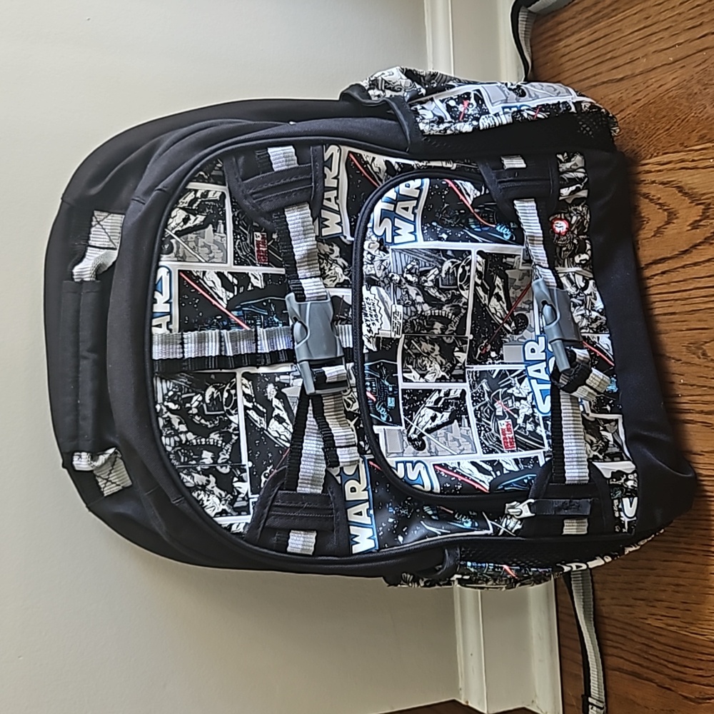 Pottery Barn Kids Mackenzie Star Wars Glow in the Dark Backpack.  Size Large.